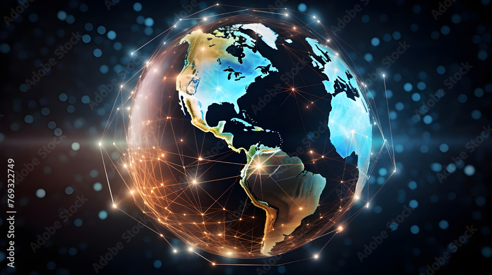 digital world, centered on America, enables global connectivity, high-speed data transfer, cyber technology, information exchange, and international communication. digital world, centered on America, enables global connectivity, high-speed data transfer, cyber technology, information exchange, and international communication.