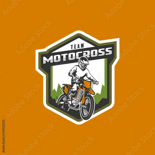 motocross logo vector
