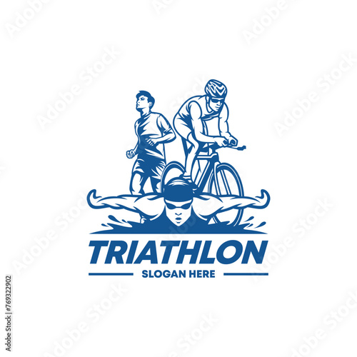 triathlon logo vector