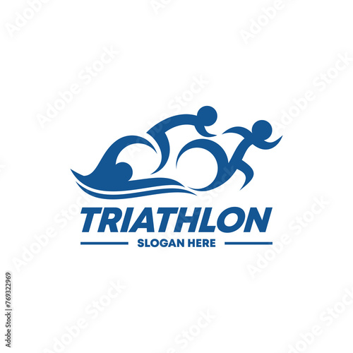 triathlon logo vector