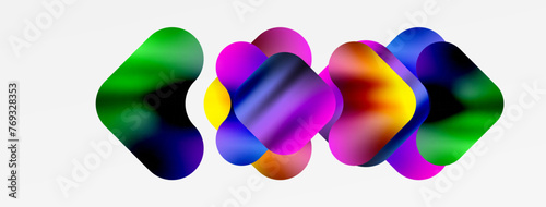 Metal colorful plates background. Vector Illustration For Wallpaper, Banner, Background, Card, Book Illustration, landing page
