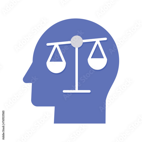 AI Bias Icon. Addressing Bias in AI: Strategies to mitigate and prevent biases in artificial intelligence systems.