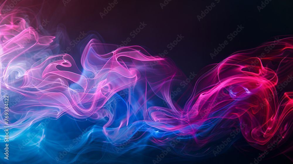 Colorful abstract wave lines background for presentations with dynamic flowing design
