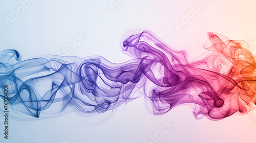 Colorful abstract wave lines background for presentations with dynamic flowing design 
