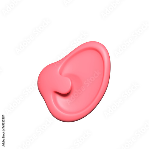 a pink object with a heart shaped hole in it