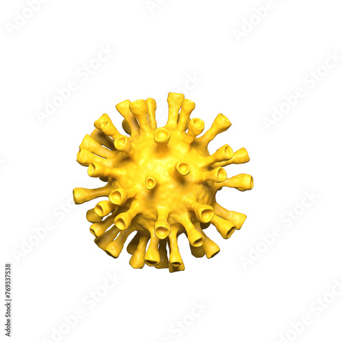 a yellow corona virus
