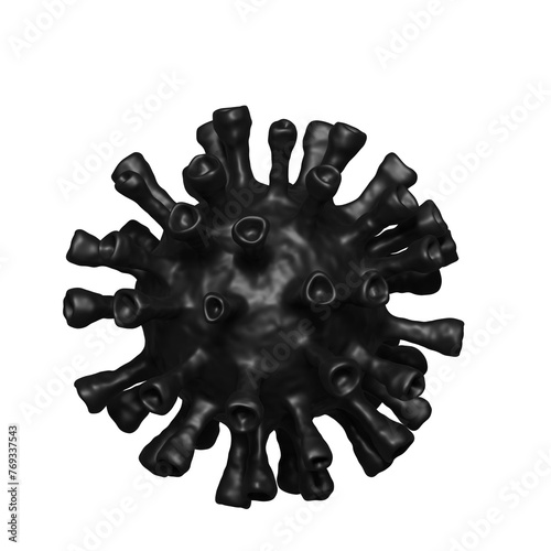 a black corona virus