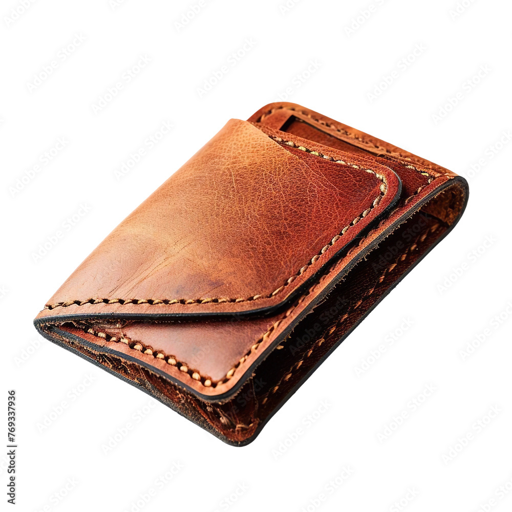 Magnificent leather cardholder isolated on white background Magnificent leather cardholder isolated on white background