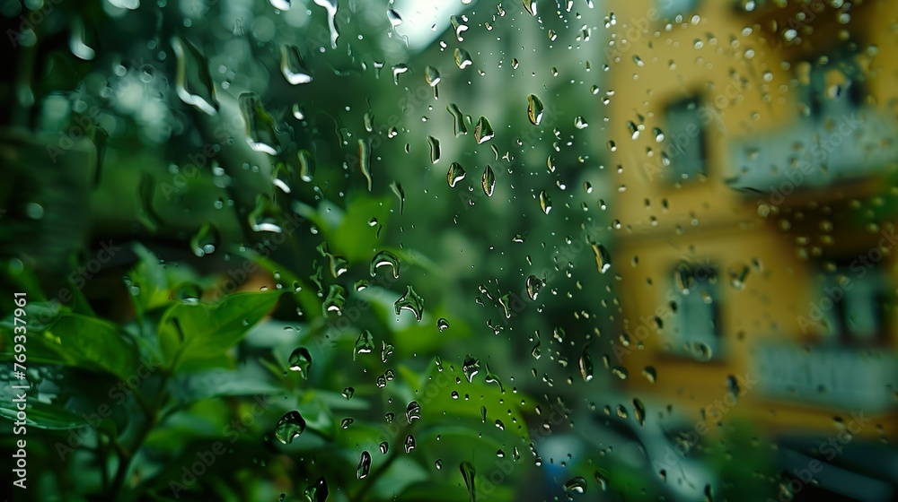 Raindrops background