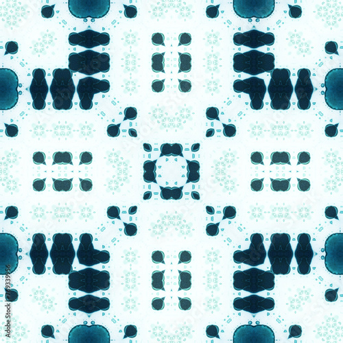 seamless abstract pattern and texture. Symmetrical pattern of watercolors and bubbles