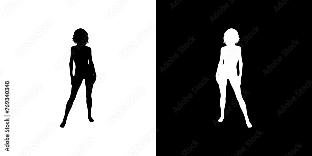 Woman Silhouette pose