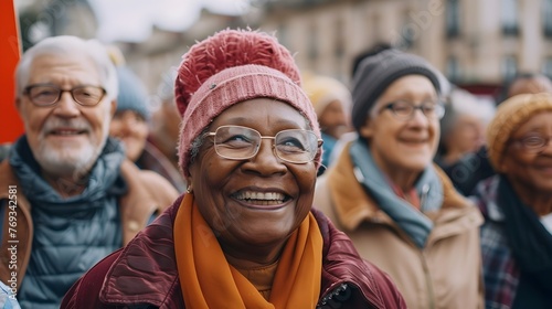 Empowered Elders Marching for a Vibrant Diverse Future Celebrating the Vital Voices and Contributions of Seniors Driven to Create Positive Social