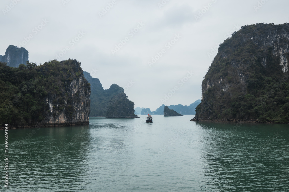 Ha long bay, Vietnam on a calm morning Ha long bay, Vietnam on a calm morning