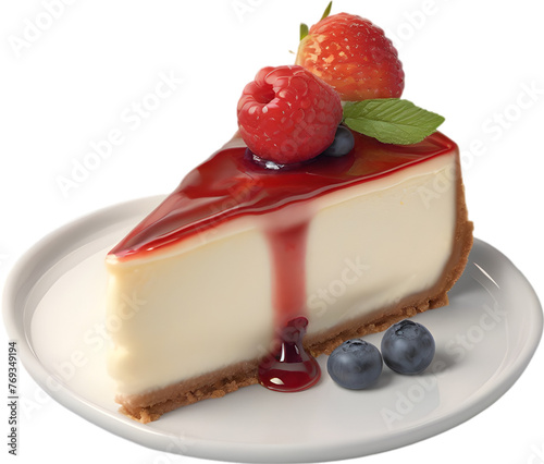 Cheesecake, Close-up of delicious-looking Cheesecake. photo