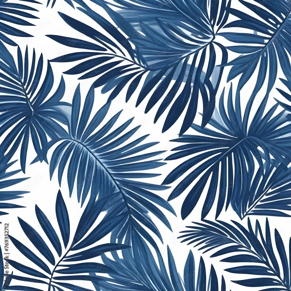 Blue leaves pattern Blue leaves pattern
