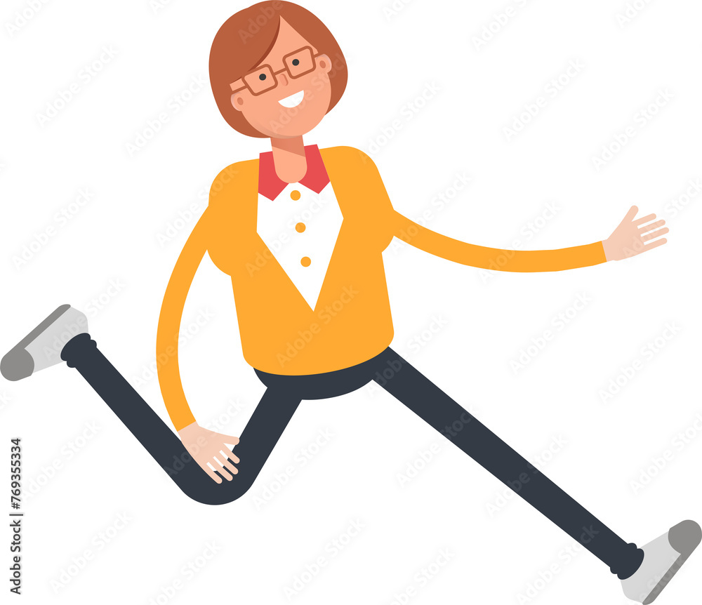 Office Woman Character Running Illustration
Office Woman Character Running Illustration