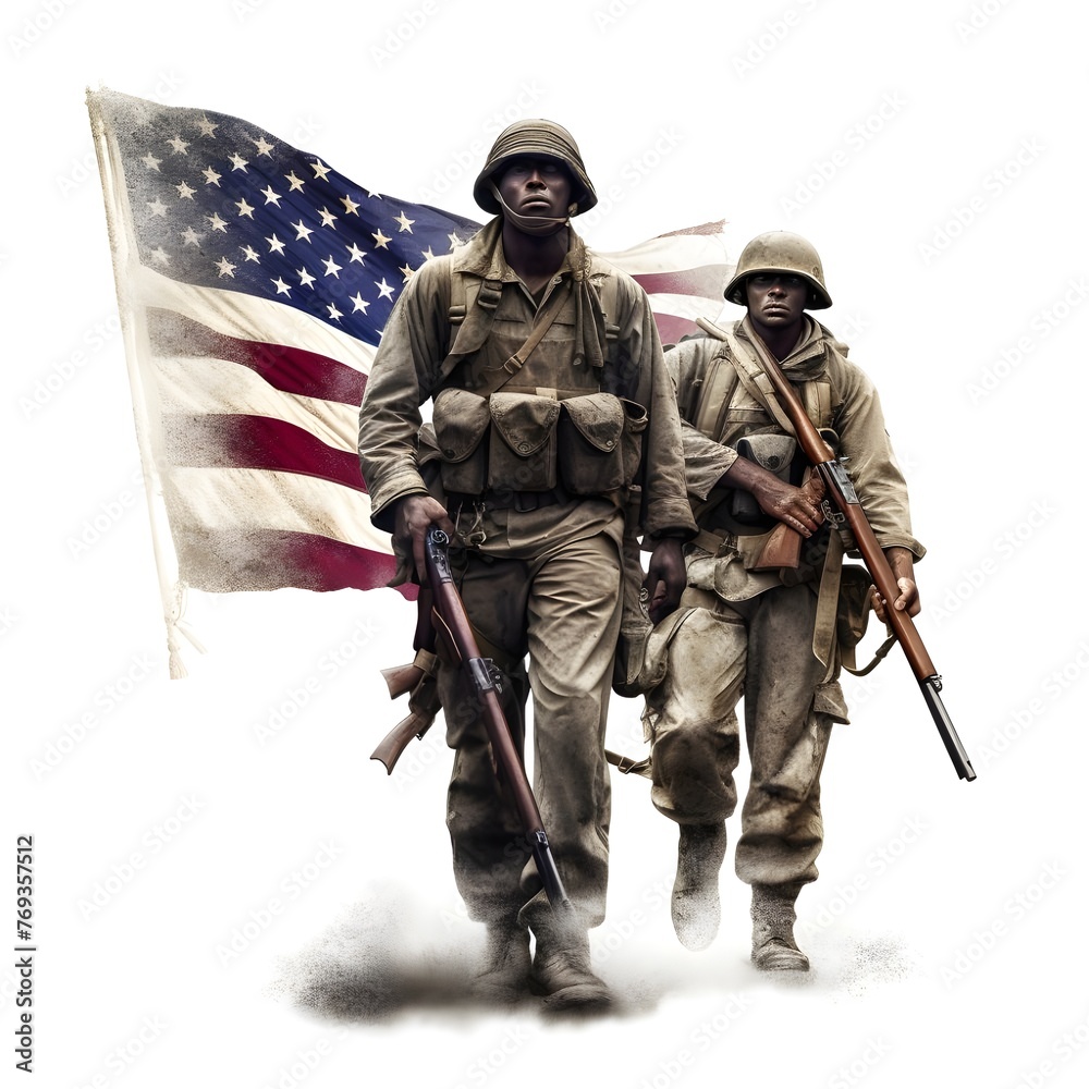 Obraz premium soldiers in uniform