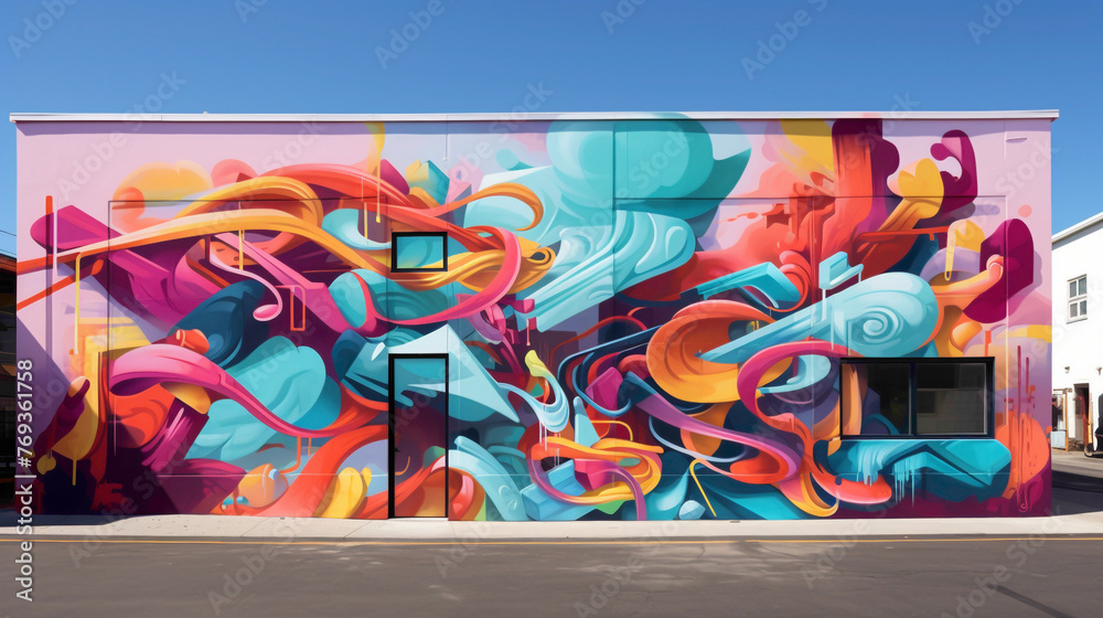 Ilustração do Stock: A cacophony of colors and shapes come alive in a ...
