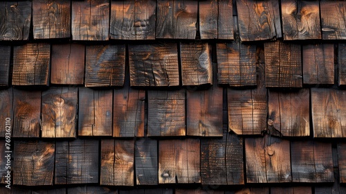 Charred Wood Shingle Siding with Unique Textures The unique textures of charred wood shingle siding create an intricate pattern of darkened wood grain  each piece telling its own story of resilience.