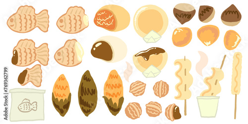 Set of Korean winter snack