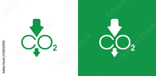 reducing CO2 emissions to stop climate change. green energy background	