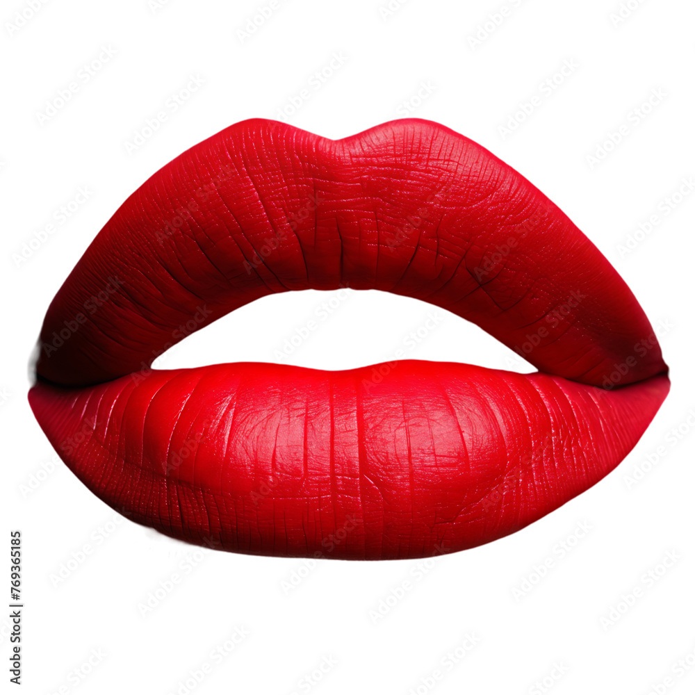 red lips isolated red lips isolated
