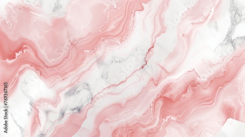 Elegant blush pink and white marble texture background.