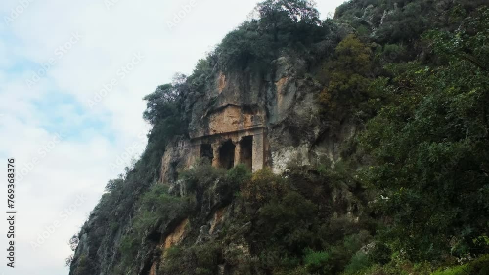 Amintas Rock Tombs. Fethiye, Turkey. Lycia and Ancient Greek city Telmessos Amintas Rock Tombs. Fethiye, Turkey. Lycia and Ancient Greek city Telmessos