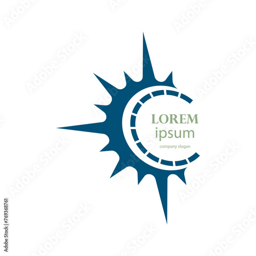 ancient compass logo design