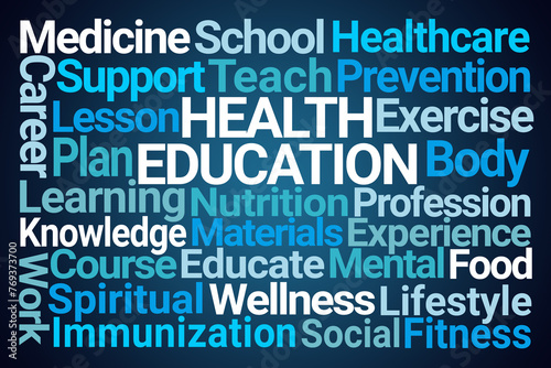 Health Education Word Cloud