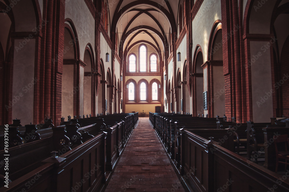 Fototapeta premium Lehnin Monastery in Brandenburg - Cloister - Church - Abbey - Germany - Religion - Kloster