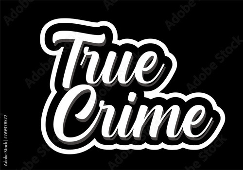 true crime with black background