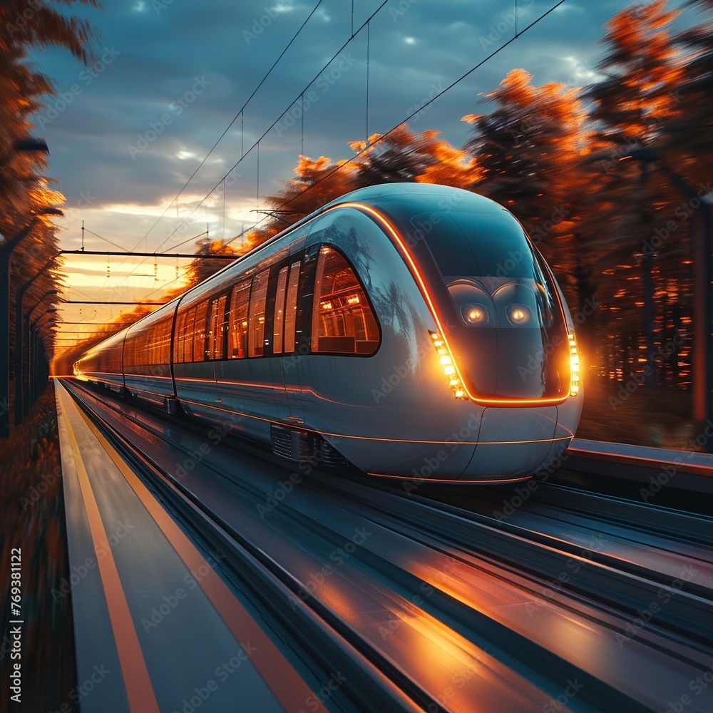 Zeroemission global transport network, maglev trains, clear skies