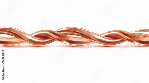 Copper wires in a plastic environment for connection