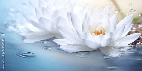 Water flower photography Water flower art Flowers in water with beauty and water background 