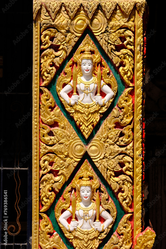 Obraz premium stained glass window in church