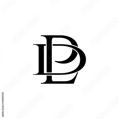 dpl typography letter monogram logo design photo