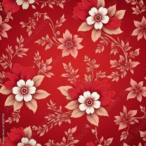  All Over Flower Digital Printed pattern Digital textile design hand draw motifs beautiful    flowers 