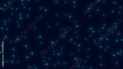 Wallpaper Mural 3d rendering of wondaful Particle at night view, 4K video animation. Torontodigital.ca