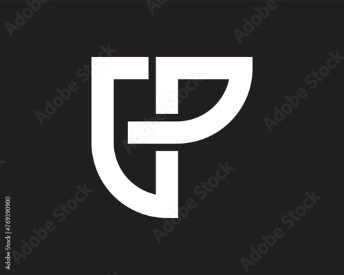 Letter gp vector logo template design 