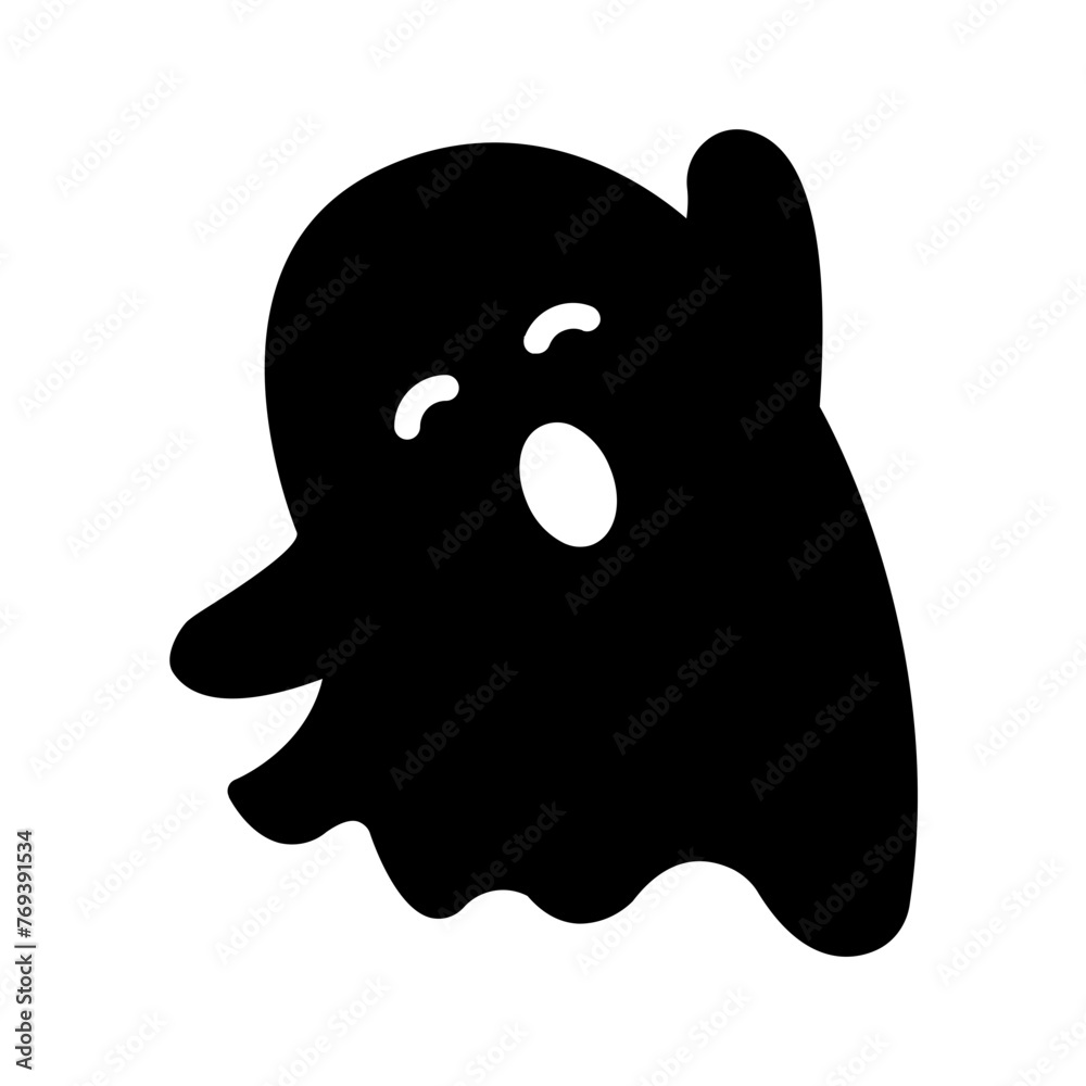 Vector solid black icon for Phantom Vector solid black icon for Phantom