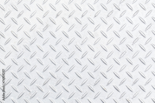  White Seamless metal texture, Table of steel sheet. photo