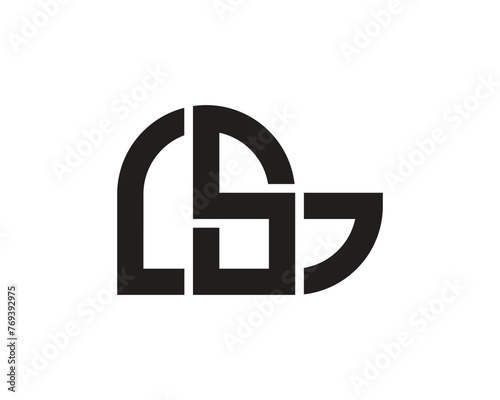 Letter lsg vector logo template design 
