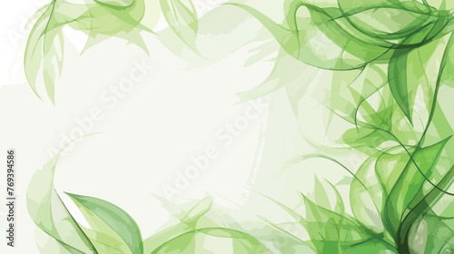 Abstract beautiful green elegant background Flat vector
