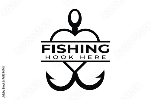 Fishing Typography Design Bundle, Fishing Logo Design Bundle, Hook Typography Design, Fishing Typography Art, Typography Design for Anglers, Fishing Theme Edition, Fishing Typography Artwork, Fishing