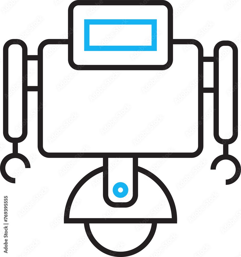 Robot Cartoon Line Art Robot Cartoon Line Art