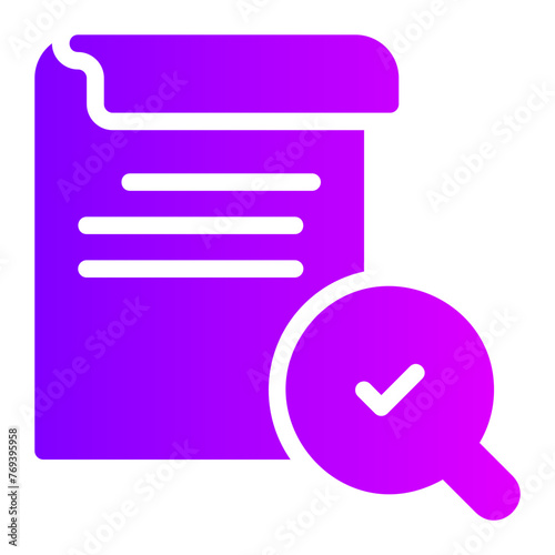 inspection gradient icon