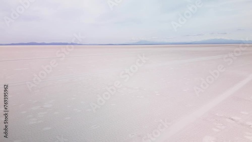 Salar de Uyuni, World's Largest Salt Flat In Daniel Campos Province, Potosi, Bolivia. - aerial shot photo