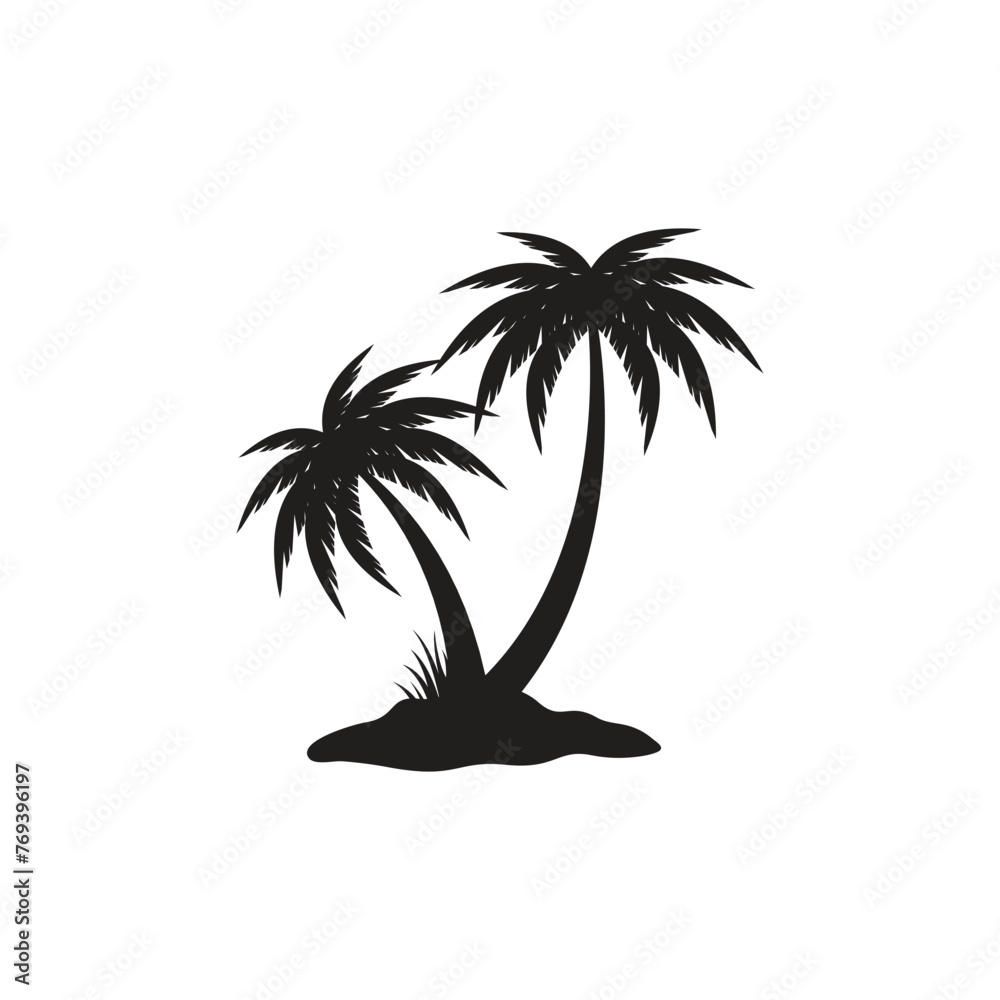 coconut tree logo design