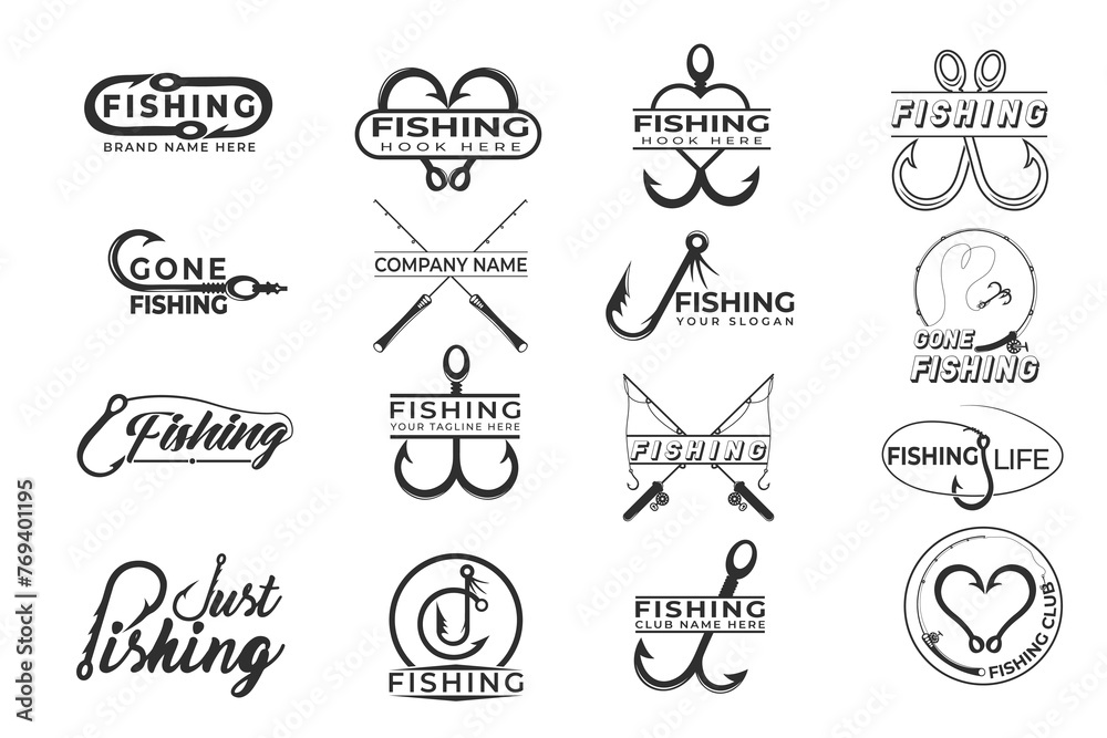 Fishing Typography Design Bundle, Fishing Logo Design Bundle, Hook Typography Design, Fishing Typography Art, Typography Design for Anglers, Fishing Theme Edition, Fishing Typography Artwork, Fishing 